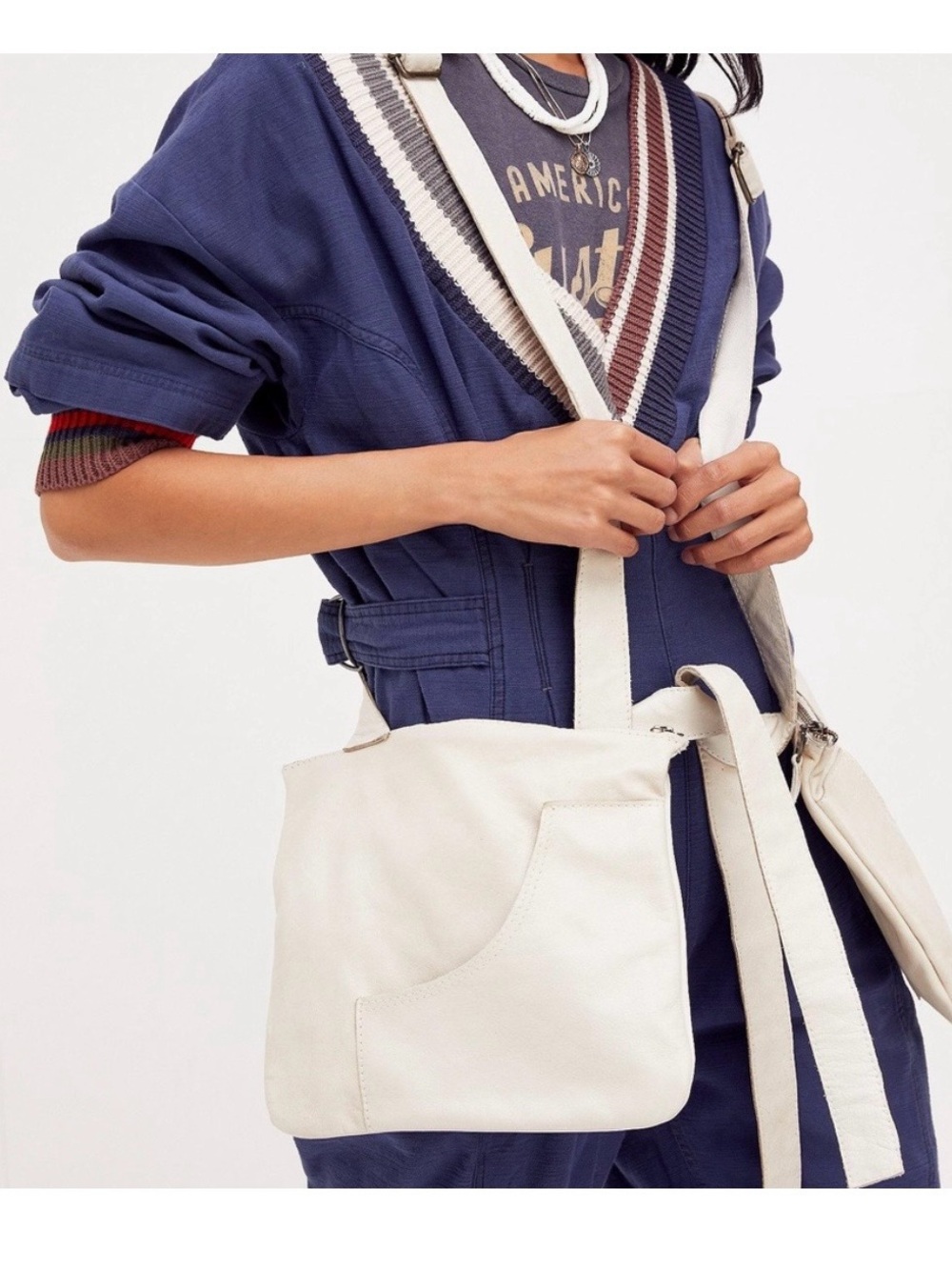 Free people Pertutti Leather Harness Utility Vest.